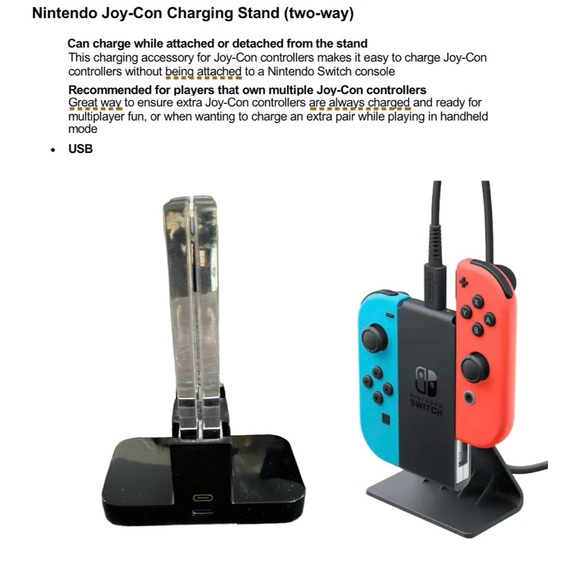 Nintendo Switch Console with Red and Blue Joy-Con and Accessories - Picture 7 of 14